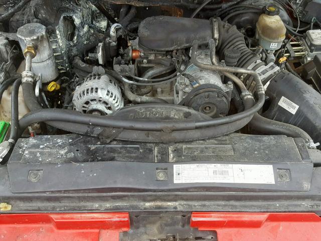 1GNDT13W32K185559 - 2002 CHEVROLET BLAZER RED photo 7