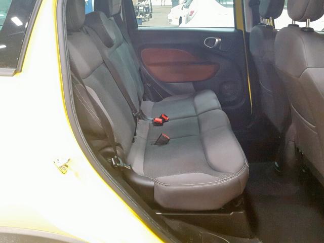 ZFBCFADH8EZ023548 - 2014 FIAT 500L TREKK YELLOW photo 6