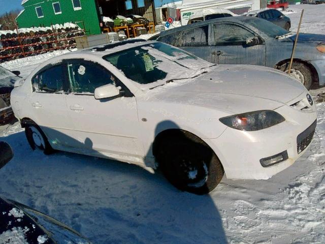 JM1BK323681801467 - 2008 MAZDA 3 S WHITE photo 1