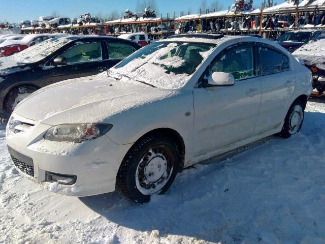 JM1BK323681801467 - 2008 MAZDA 3 S WHITE photo 2