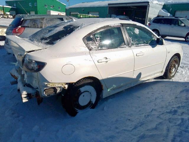 JM1BK323681801467 - 2008 MAZDA 3 S WHITE photo 4