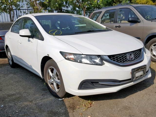 19XFB5F56DE000165 - 2013 HONDA CIVIC NATU WHITE photo 1