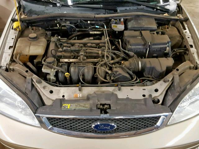 1FAHP34N57W225453 - 2007 FORD FOCUS ZX4 GOLD photo 7