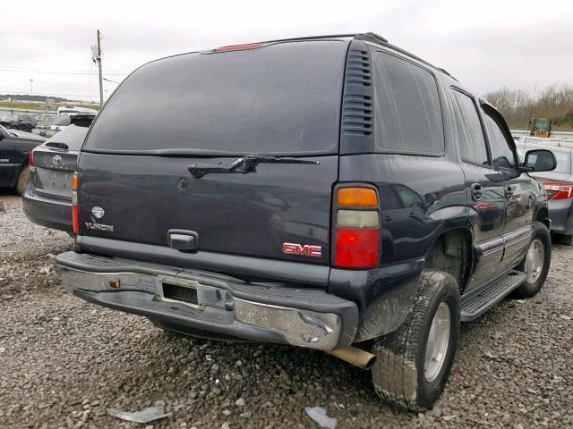 1GKEC13V25J130782 - 2005 GMC YUKON BLACK photo 4