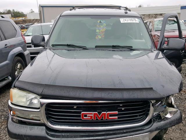 1GKEC13V25J130782 - 2005 GMC YUKON BLACK photo 7