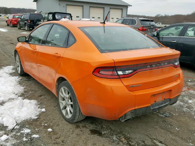 1C3CDFBA8DD329929 - 2013 DODGE DART SXT ORANGE photo 3