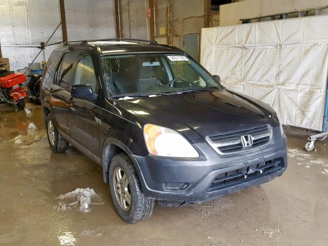 JHLRD78832C072992 - 2002 HONDA CR-V EX BLACK photo 1