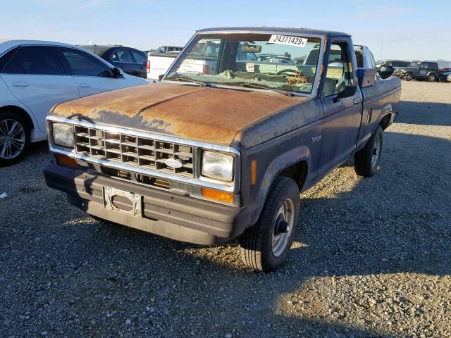 1FTCR11A6DUB55103 - 1983 FORD RANGER BLUE photo 2