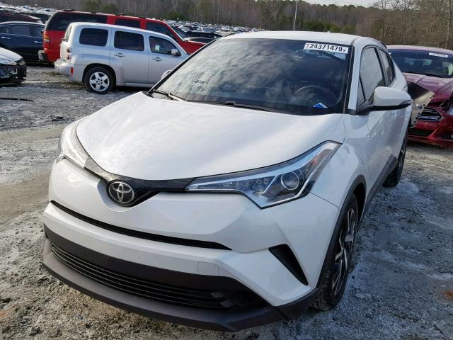 NMTKHMBX1JR025232 - 2018 TOYOTA C-HR XLE WHITE photo 2