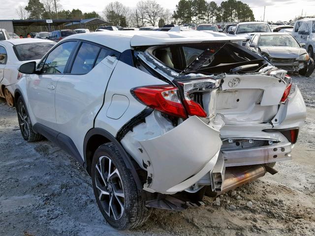 NMTKHMBX1JR025232 - 2018 TOYOTA C-HR XLE WHITE photo 3