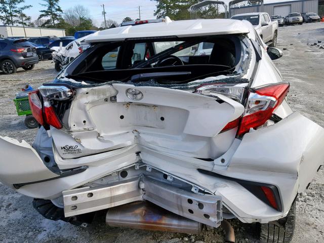 NMTKHMBX1JR025232 - 2018 TOYOTA C-HR XLE WHITE photo 9