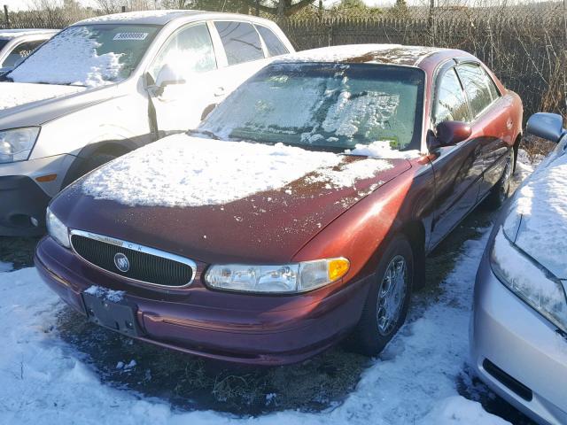 2G4WS52J421165995 - 2002 BUICK CENTURY CU MAROON photo 2