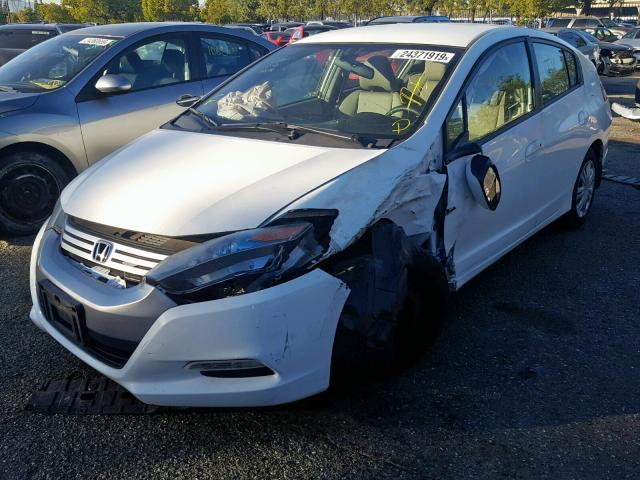 JHMZE2H53BS002786 - 2011 HONDA INSIGHT LX WHITE photo 2