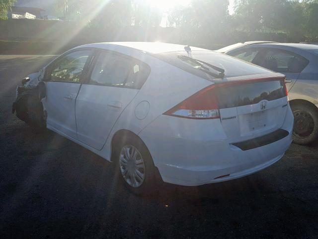 JHMZE2H53BS002786 - 2011 HONDA INSIGHT LX WHITE photo 3