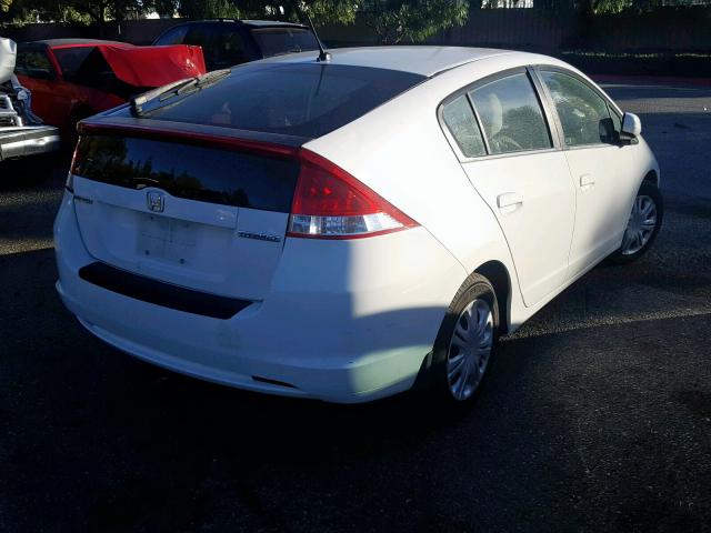 JHMZE2H53BS002786 - 2011 HONDA INSIGHT LX WHITE photo 4