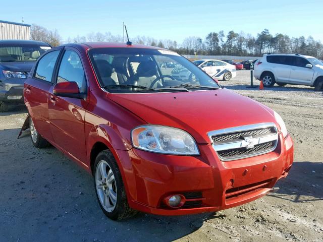 KL1TG5DE2BB201036 - 2011 CHEVROLET AVEO LT RED photo 1