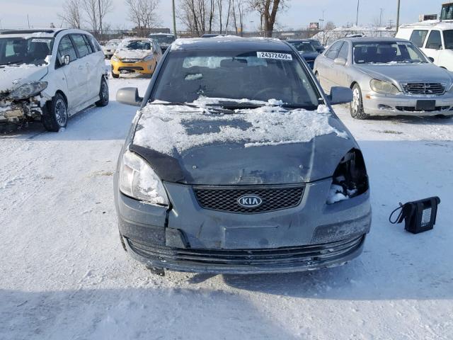 KNADE163986401515 - 2008 KIA RIO 5 SX GRAY photo 9