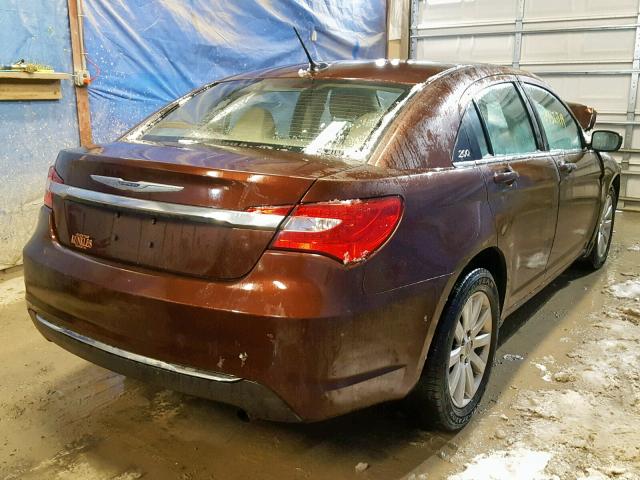 1C3CCBBB3CN301680 - 2012 CHRYSLER 200 TOURIN BROWN photo 4