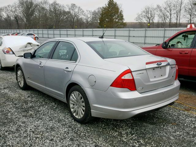 3FADP0L38AR224224 - 2010 FORD FUSION HYB SILVER photo 3