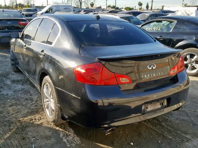 JN1DV6AP1BM601126 - 2011 INFINITI G25 BASE BLACK photo 3