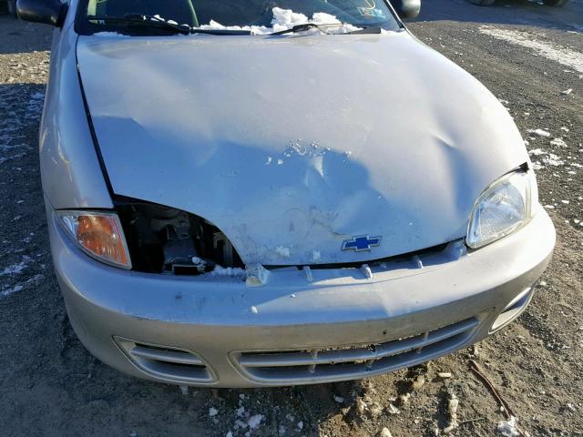 1G1JF524427354977 - 2002 CHEVROLET CAVALIER L SILVER photo 10