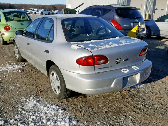 1G1JF524427354977 - 2002 CHEVROLET CAVALIER L SILVER photo 3