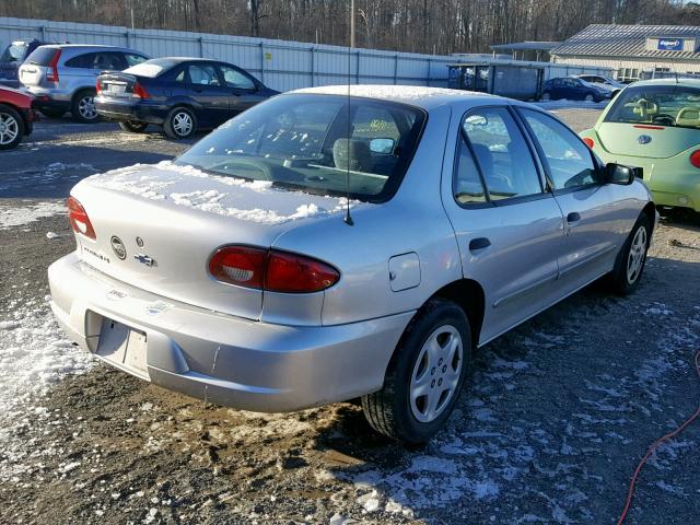 1G1JF524427354977 - 2002 CHEVROLET CAVALIER L SILVER photo 4