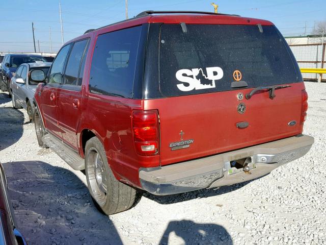 1FMRU17LX1LA92912 - 2001 FORD EXPEDITION RED photo 3