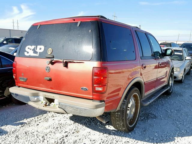 1FMRU17LX1LA92912 - 2001 FORD EXPEDITION RED photo 4