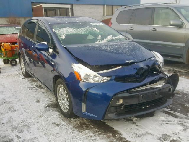 JTDZN3EU6FJ017717 - 2015 TOYOTA PRIUS V BLUE photo 1