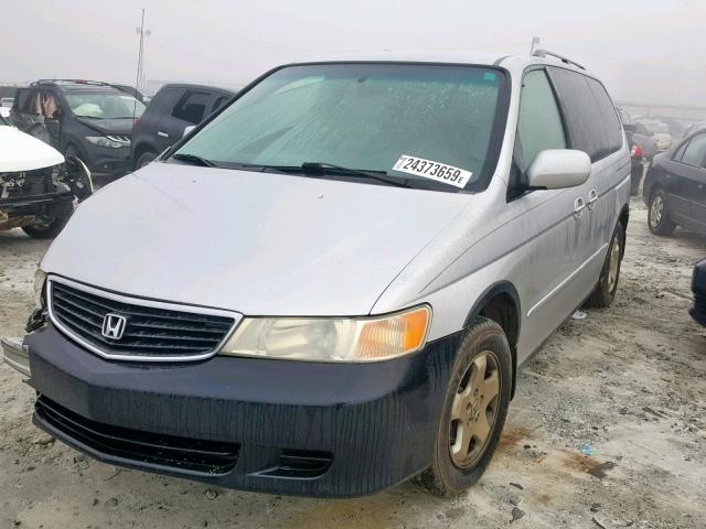 2HKRL18691H503284 - 2001 HONDA ODYSSEY EX SILVER photo 2