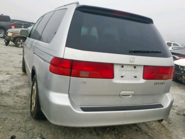 2HKRL18691H503284 - 2001 HONDA ODYSSEY EX SILVER photo 3