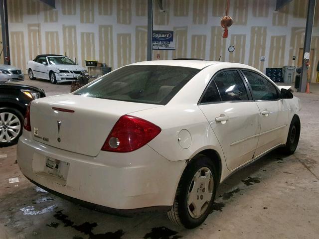 1G2ZF55B964262960 - 2006 PONTIAC G6 SE WHITE photo 4