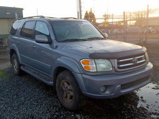 5TDBT48A61S028579 - 2001 TOYOTA SEQUOIA LI GRAY photo 1