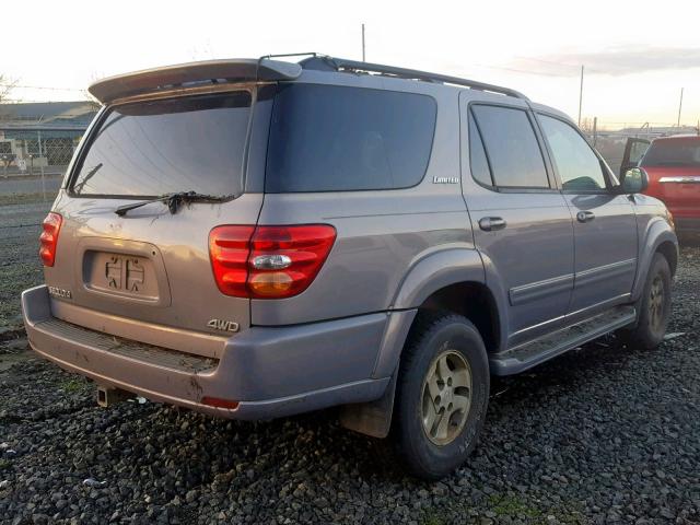 5TDBT48A61S028579 - 2001 TOYOTA SEQUOIA LI GRAY photo 4