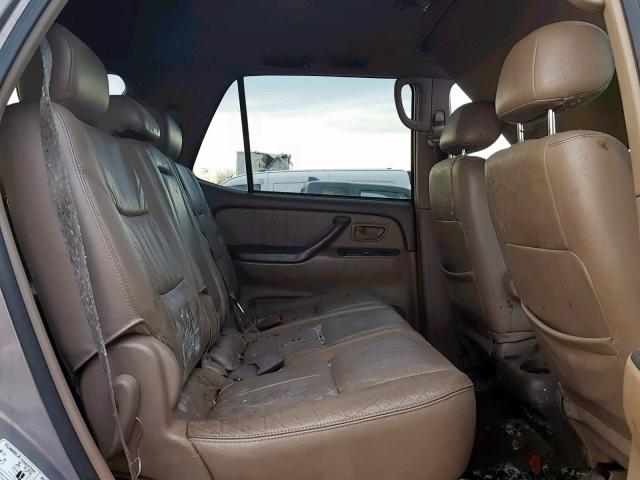 5TDBT48A61S028579 - 2001 TOYOTA SEQUOIA LI GRAY photo 6