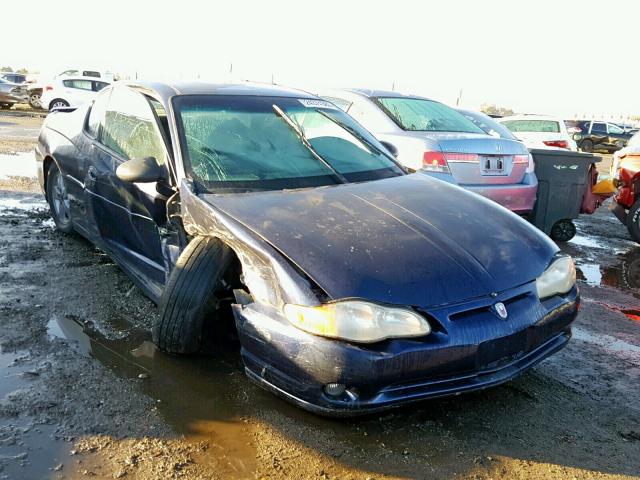 2G1WX15K219206281 - 2001 CHEVROLET MONTE CARL BLUE photo 1