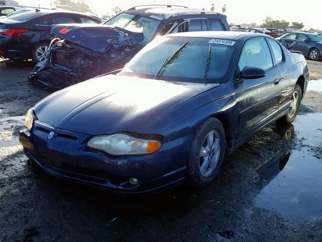 2G1WX15K219206281 - 2001 CHEVROLET MONTE CARL BLUE photo 2