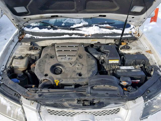 5NPEU46F16H088386 - 2006 HYUNDAI SONATA GLS WHITE photo 7