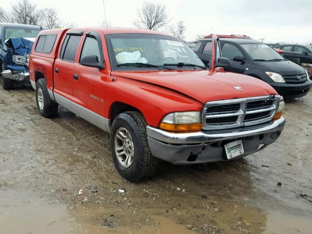 1B7HL2AN81S275931 - 2001 DODGE DAKOTA QUA RED photo 1