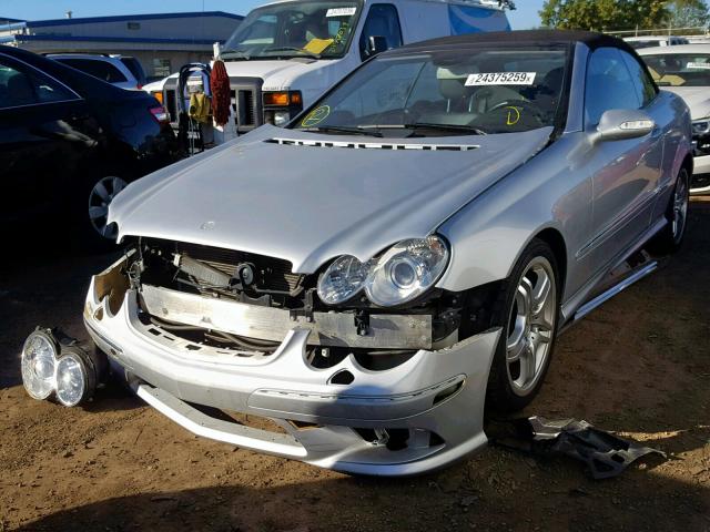 WDBTK72F58T088621 - 2008 MERCEDES-BENZ CLK 550 SILVER photo 2