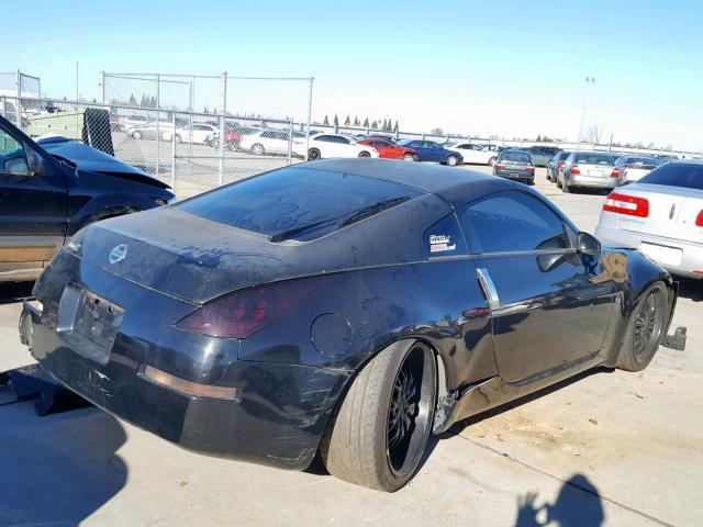 JN1AZ34D06M330864 - 2006 NISSAN 350Z COUPE BLACK photo 4