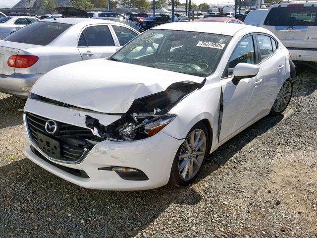 JM1BN1V74H1101277 - 2017 MAZDA 3 TOURING WHITE photo 2