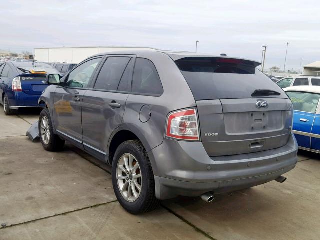 2FMDK3JC3ABA26870 - 2010 FORD EDGE SEL GRAY photo 3