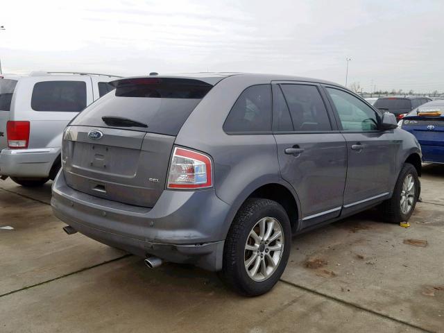 2FMDK3JC3ABA26870 - 2010 FORD EDGE SEL GRAY photo 4