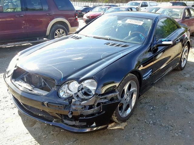 WDBSK75F55F093223 - 2005 MERCEDES-BENZ SL 500 BLACK photo 2