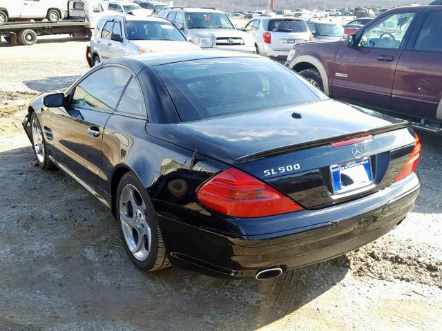 WDBSK75F55F093223 - 2005 MERCEDES-BENZ SL 500 BLACK photo 3