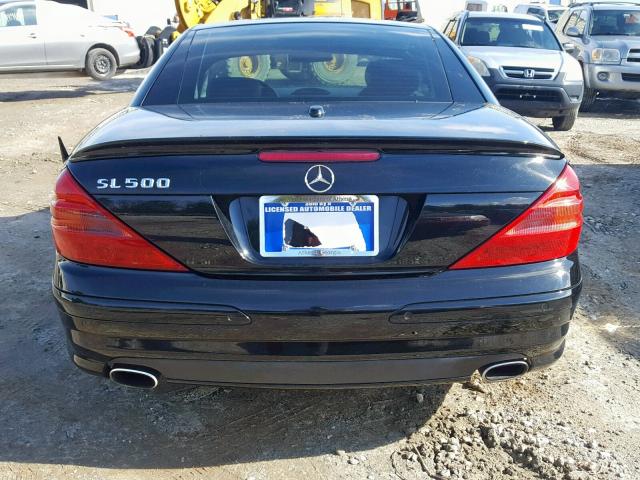 WDBSK75F55F093223 - 2005 MERCEDES-BENZ SL 500 BLACK photo 6