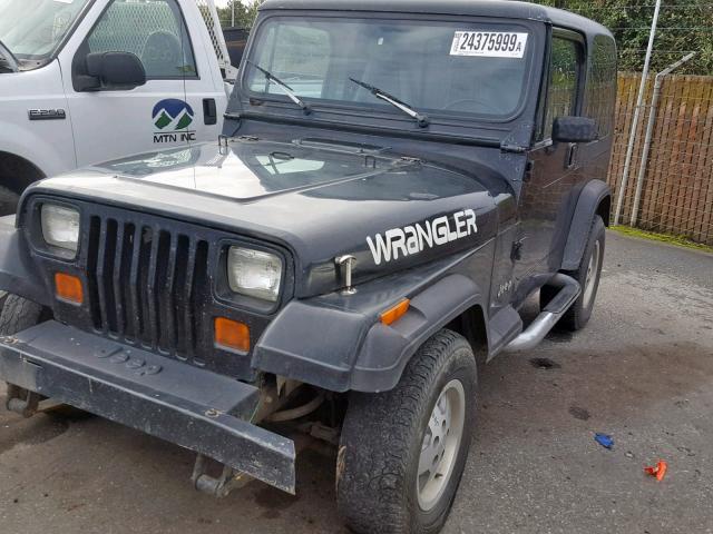 2J4FY19P3MJ132151 - 1991 JEEP WRANGLER / BLACK photo 2