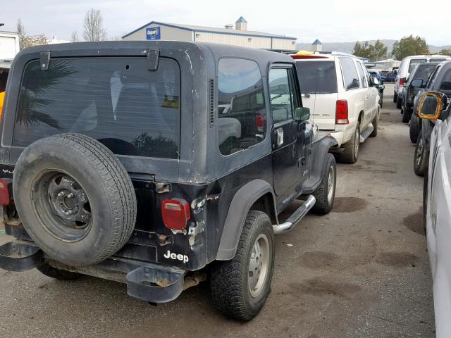 2J4FY19P3MJ132151 - 1991 JEEP WRANGLER / BLACK photo 4